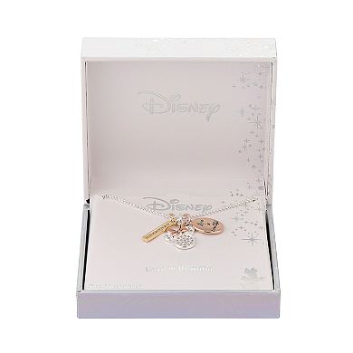 Disney's Minnie Mouse 3-Piece Crystal Charm Necklace