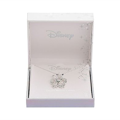 Disney's Lilo & Stich Crystal Flower Pendant Necklace