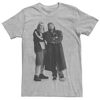 Men's Jay And Silent Bob Greyscale Portrait Tee