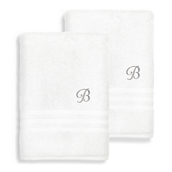 Linum Home Textiles Turkish Cotton Denzi 2 pc Personalized Bath Towel Set