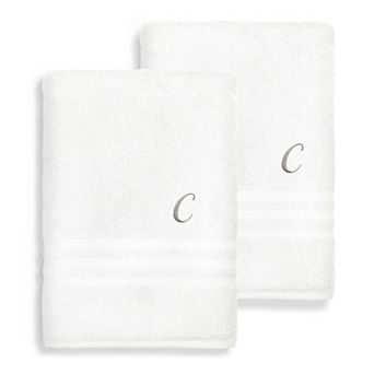 Linum Home Textiles Turkish Cotton Denzi 2 pc Personalized Bath Towel Set