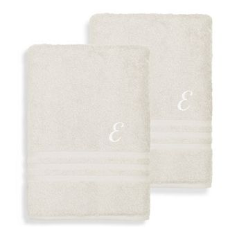 Linum Home Textiles Turkish Cotton Denzi 2 pc Personalized Bath Towel Set