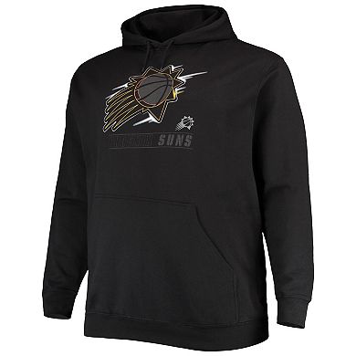 Men's Black Phoenix Suns Big & Tall Heart & Soul Pullover Hoodie