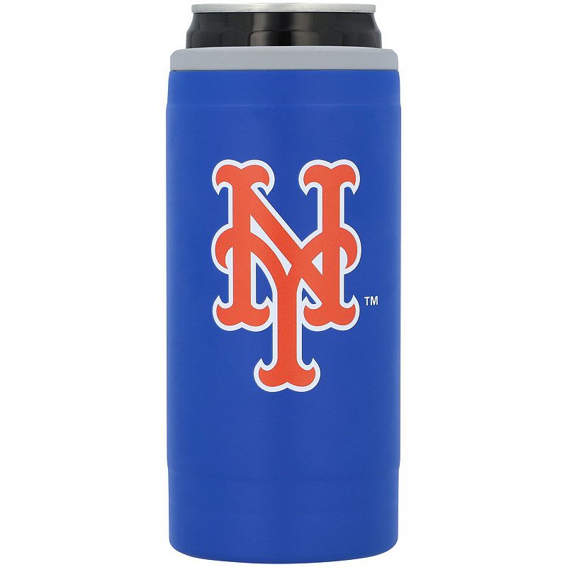 New York Mets 12oz. Flipside Powdercoat Slim Can Cooler, Multicolor