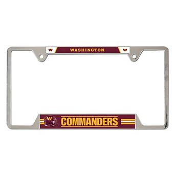 WinCraft Washington Commanders Logo Metal License Plate Frame