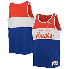 Men's Mitchell & Ness Blue/Orange New York Knicks Hardwood