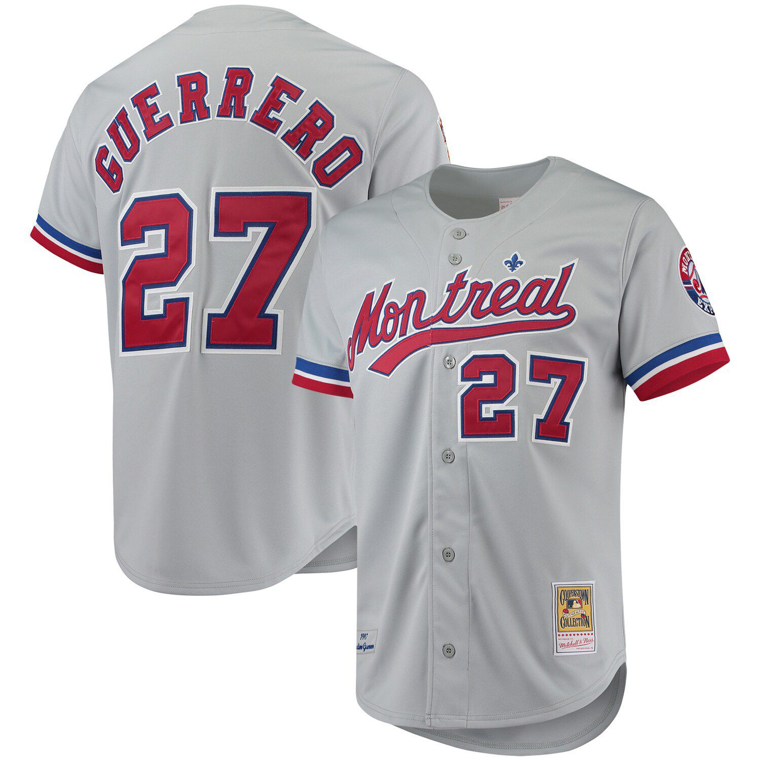 Cooperstown Collection Montreal Expos TIM RAINES Throwback Baseball Jersey  GRAY