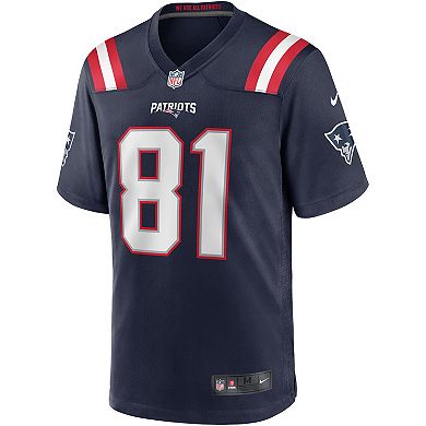 Men's Nike Randy Moss Navy New England Patriots Game Retired Player Jersey