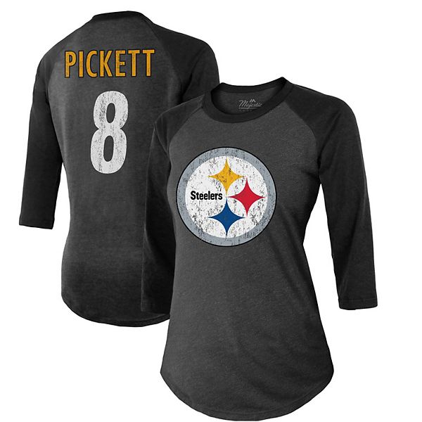 Kenny Pickett Pittsburgh Steelers Men's Black Backer Long Sleeve T-Shirt 