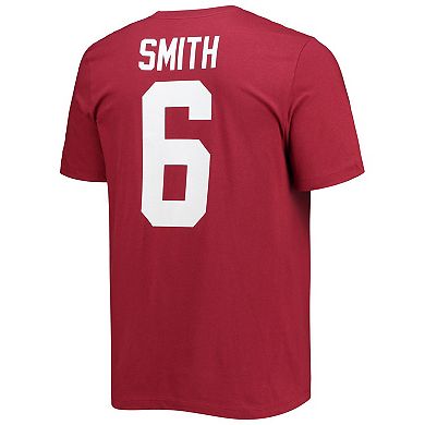 Men's Nike DeVonta Smith Crimson Alabama Crimson Tide Alumni Name & Number Team T-Shirt