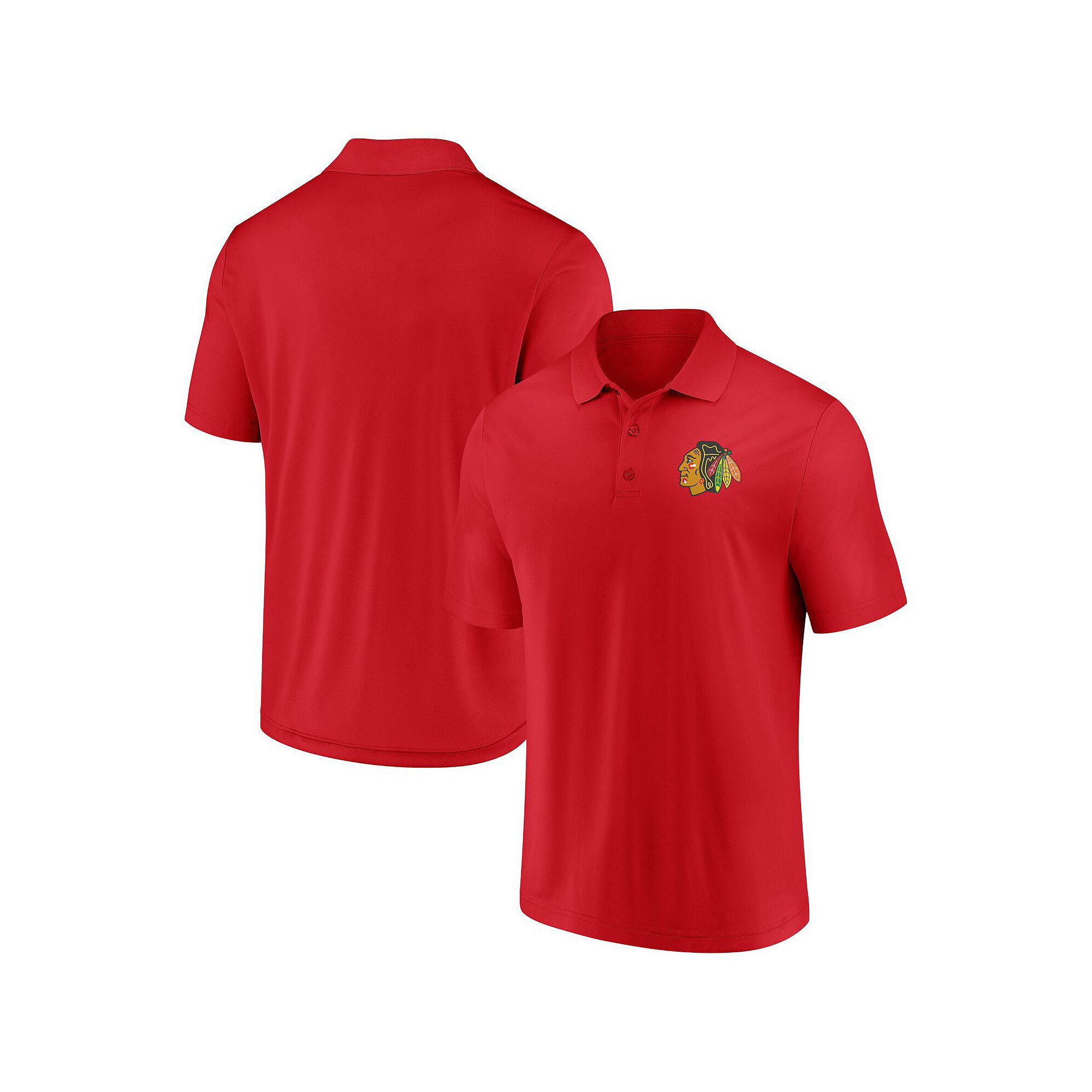 Mens Fanatics Branded Red Chicago Blackhawks Winning Streak Polo, Size: Sm