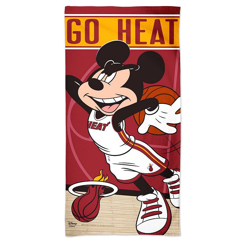 WinCraft Miami Heat 30'' x 60'' Disney Spectra Beach Towel, Team
