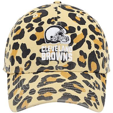 Women's '47 Tan Cleveland Browns Bagheera Clean Up Allover Adjustable Hat