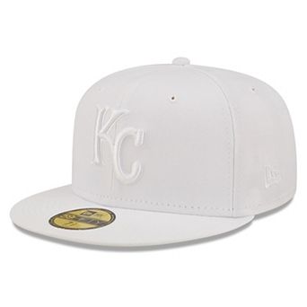 Men's New Era Kansas City Royals White on White 59FIFTY Fitted Hat