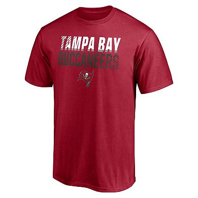 Men's Fanatics Branded Red Tampa Bay Buccaneers Big & Tall Fade Out T-Shirt