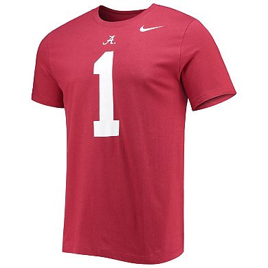 Men's Nike Jameson Williams Crimson Alabama Crimson Tide 2022 NFL Draft Name & Number T-Shirt