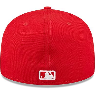 Men's New Era Red Seattle Mariners White Logo 59FIFTY Fitted Hat