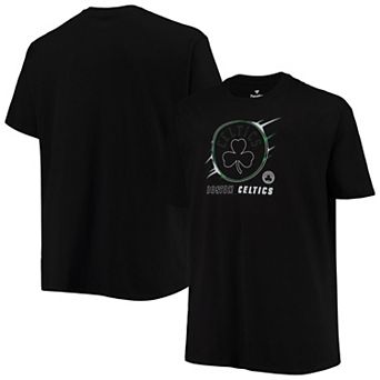 Men's Black Boston Celtics Big & Tall Heart & Soul T-Shirt