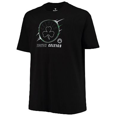 Men's Black Boston Celtics Big & Tall Heart & Soul T-Shirt