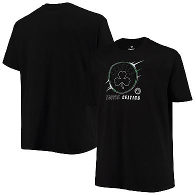Men's Black Boston Celtics Big & Tall Heart & Soul T-Shirt