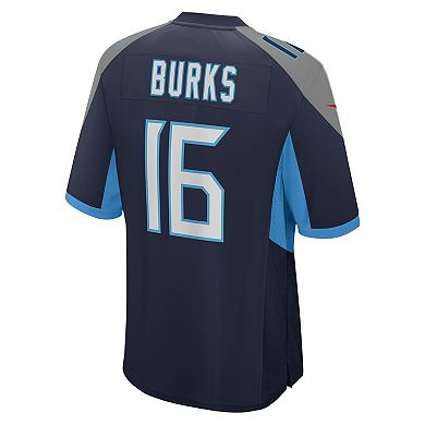 Men's Nike Treylon Burks Navy Tennessee Titans Player Game Jersey