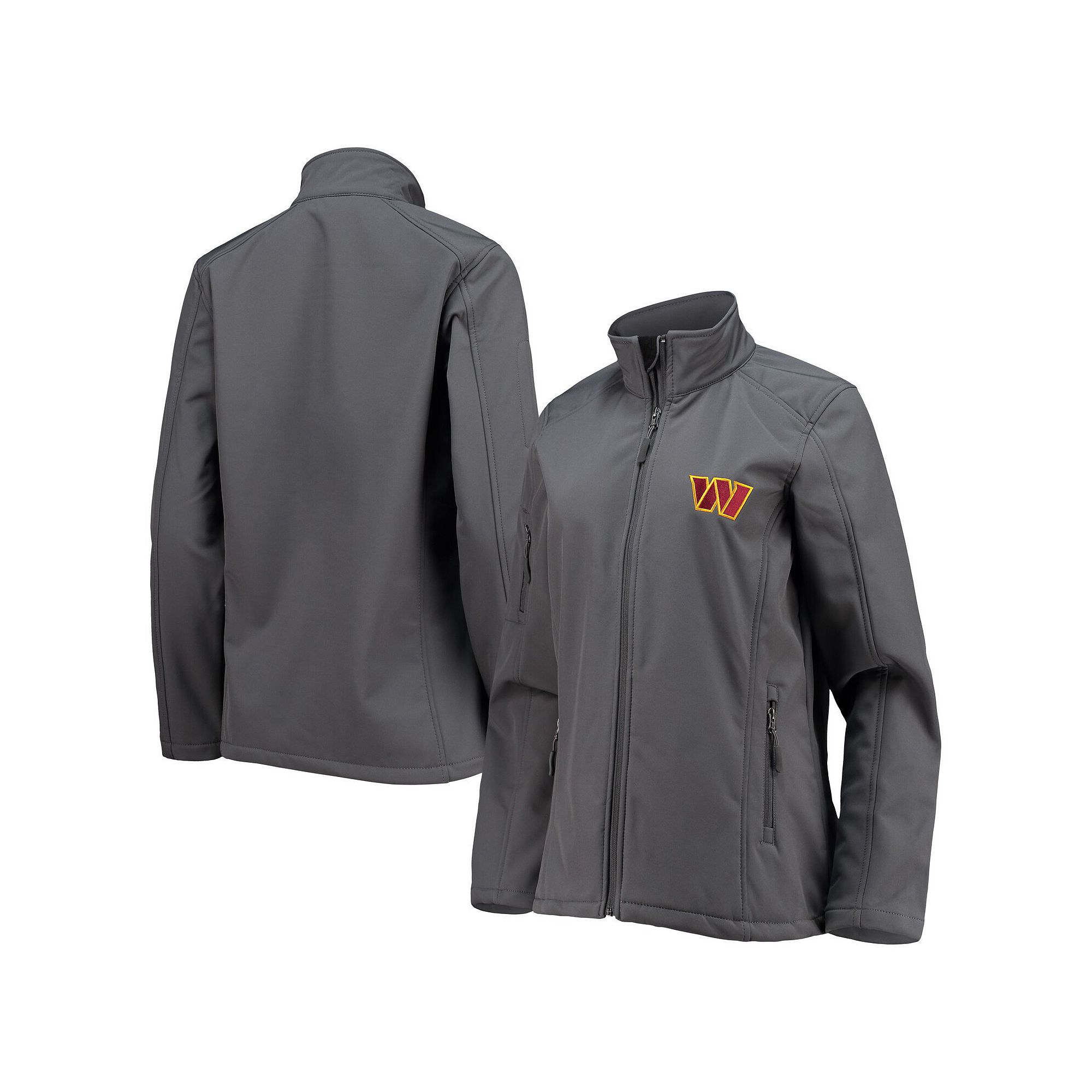 Womens Dunbrooke Gray Washington Commanders Sonoma Softshell Full-Zip Jack