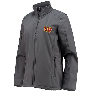 Women's Dunbrooke Gray Washington Commanders Sonoma Softshell Full-Zip Jacket