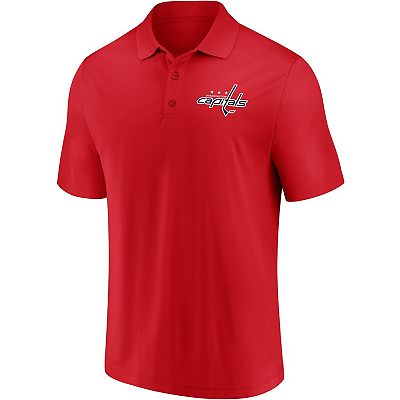 Men s Fanatics Branded Red Washington Capitals Winning Streak Polo