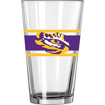 LSU Tigers 16oz. Stripe Pint Glass