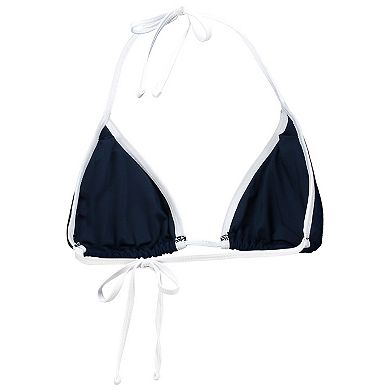 Women's G-III 4Her by Carl Banks Navy Dallas Cowboys Perfect Match Bikini Top