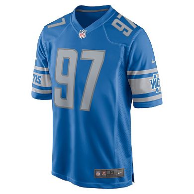 Youth Nike Aidan Hutchinson Blue Detroit Lions Game Jersey