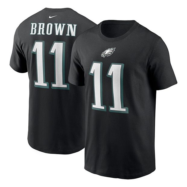 NFL Philadelphia Eagles Boys' Short Sleeve Brown Jersey - XS