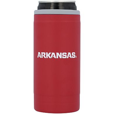 Arkansas Razorbacks 12oz. Flipside Powdercoat Slim Can Cooler