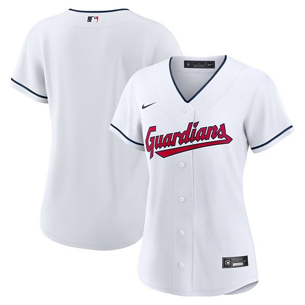 Nike Men's White Cleveland Guardians Home Blank Replica Jersey
