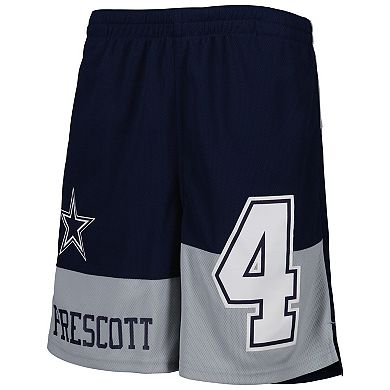 Youth Dak Prescott Navy Dallas Cowboys Name & Number Player Shorts