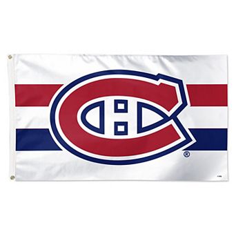 WinCraft Montreal Canadiens 3' x 5' Horizontal Stripe Deluxe Single-Sided Flag
