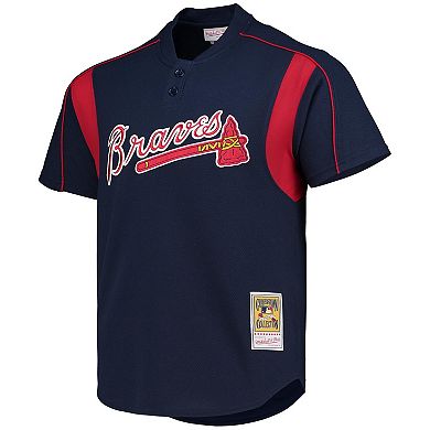 Men's Mitchell & Ness Greg Maddux Navy Atlanta Braves Cooperstown ...