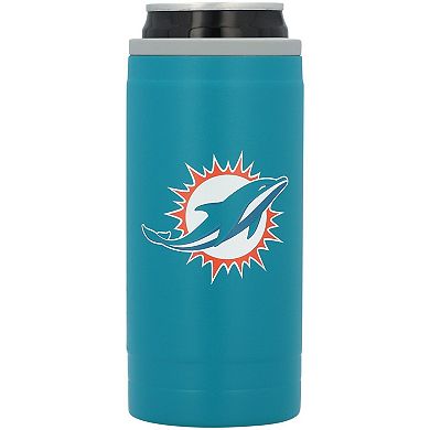 Miami Dolphins 12oz. Flipside Powdercoat Slim Can Cooler