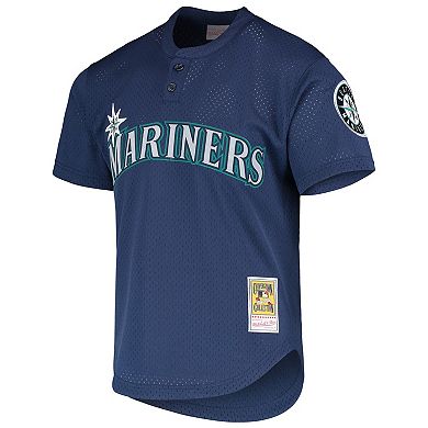 Men's Mitchell & Ness Ichiro Suzuki Royal Seattle Mariners Cooperstown Collection Mesh Batting Practice Jersey