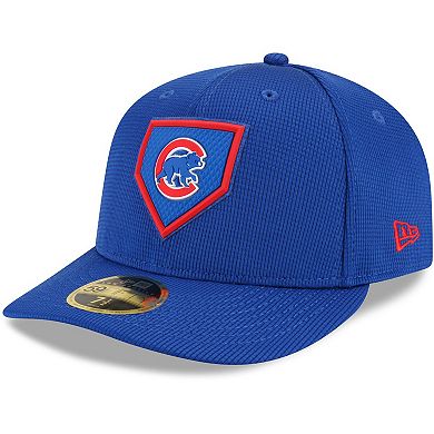 Men's New Era Royal Chicago Cubs 2022 Clubhouse Alternate Team Logo Low Profile 59FIFTY Fitted Hat