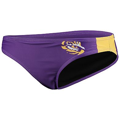 Women's FOCO Purple LSU Tigers Wordmark Bikini Bottom