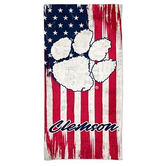 WinCraft Clemson Tigers 60'' x 30'' Patriotic Spectra Beach Towel