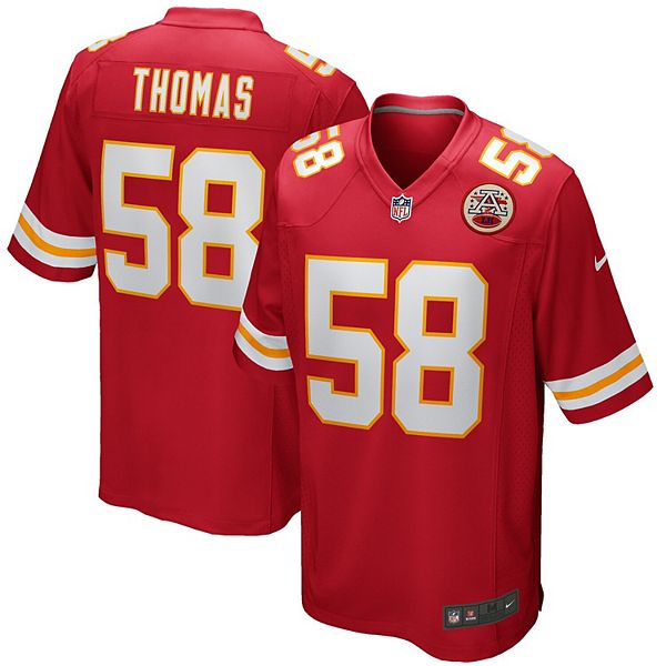 Men's Nike Derrick Thomas Red Kansas City Chiefs Game Retired Player Jersey