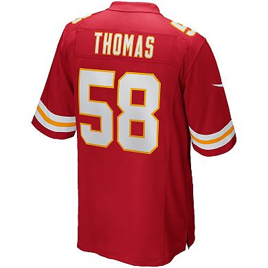 Men's Nike Derrick Thomas Red Kansas City Chiefs Game Retired Player Jersey
