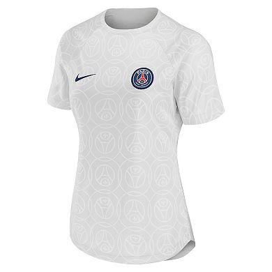 Women's Nike Gray Paris Saint-Germain 2022/23 Pre-Match Home Performance Top