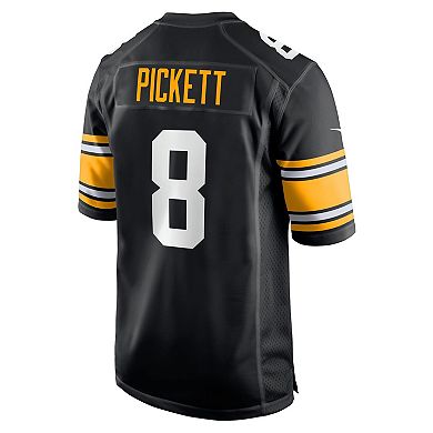 Men's Nike Kenny Pickett Black Pittsburgh Steelers Player Alternate Game Jersey