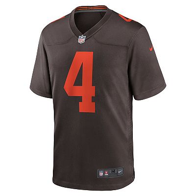 Men s Nike Deshaun Watson Brown Cleveland Browns Alternate Game Jersey