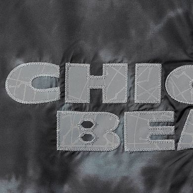 Women's Mitchell & Ness Black Chicago Bears Galaxy Full-Zip Windbreaker Hoodie Jacket