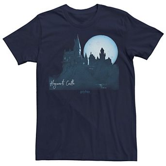 Men's Harry Potter Deathly Hallows 2 Castle Moon Tee