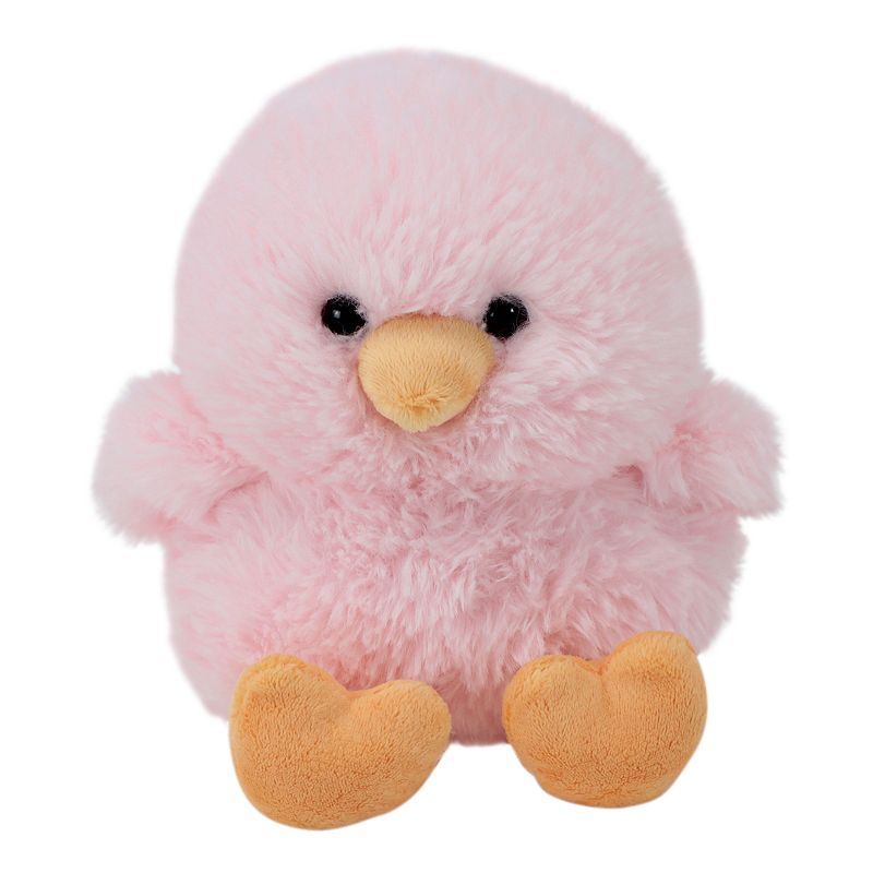 Animal Adventure Fluffy Stuffed Chicks Plush, Pink